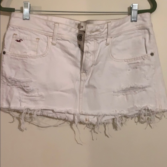 Hollister | Skirts | Hollister White Cutoff Skirt | Poshmark